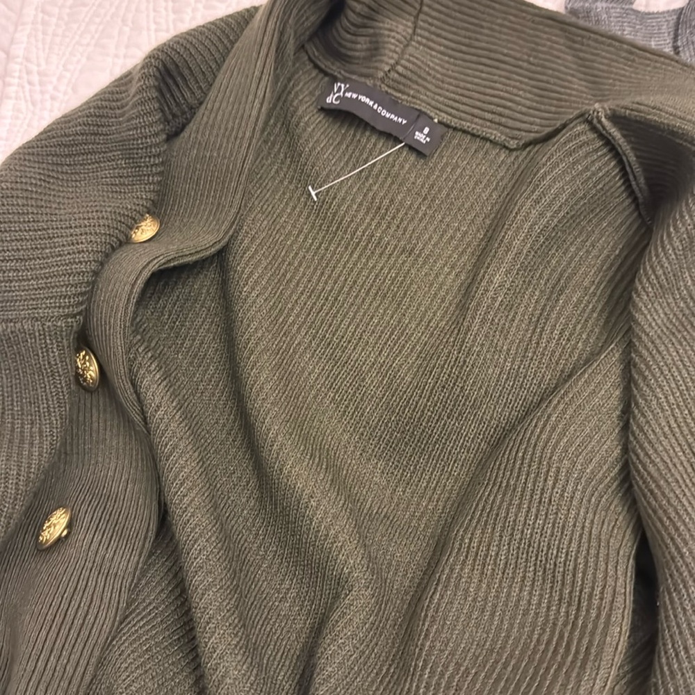 NY&C Olive Green Sweater S